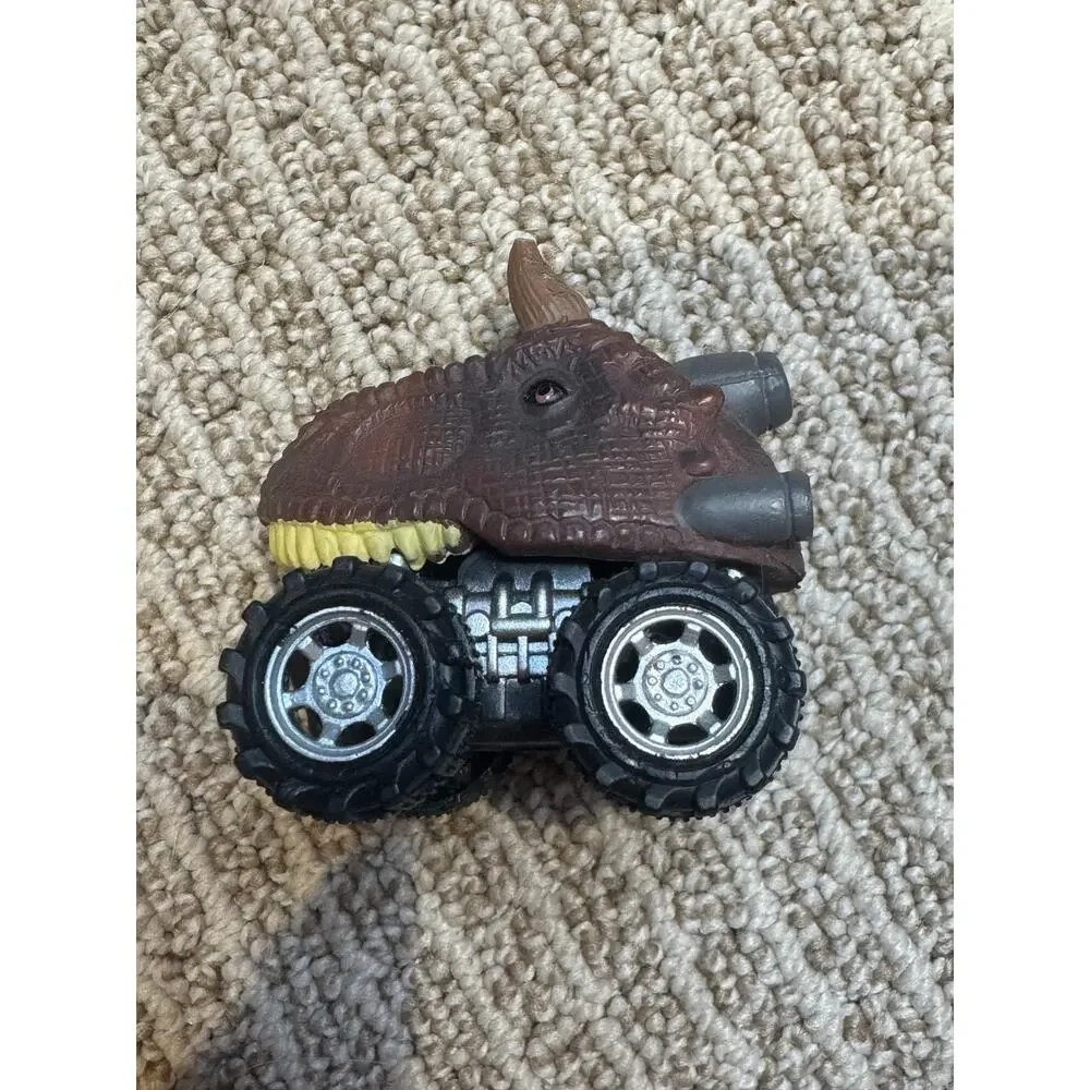 Dinosaur‎ Triceratops Monster Truck Toy Car Vehicle Figure Brown